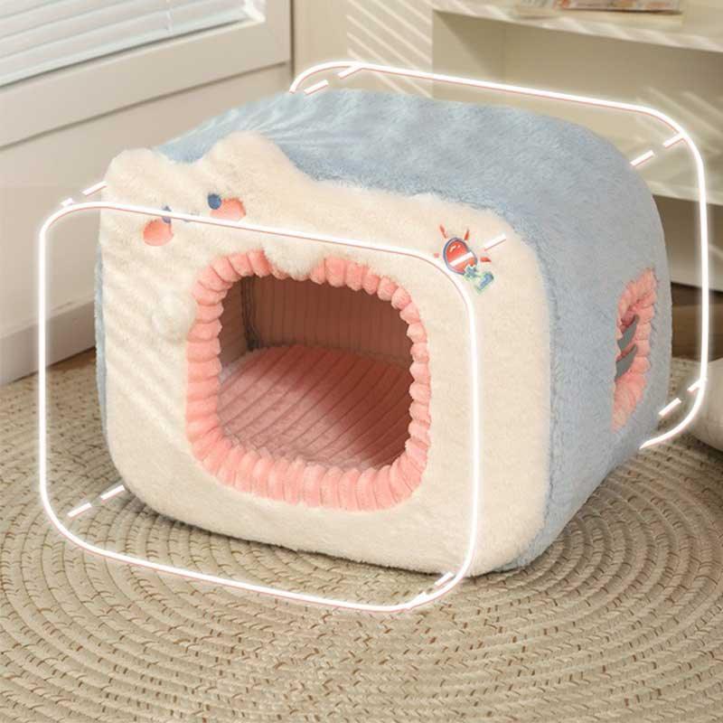 Warm Cat Litter 2 Color Cat Bed Get Free Mat - MEWCATS