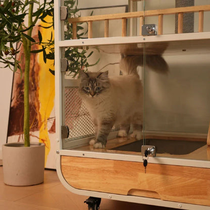 Wonderland Premium Panoramic Cat Villa - MEWCATS