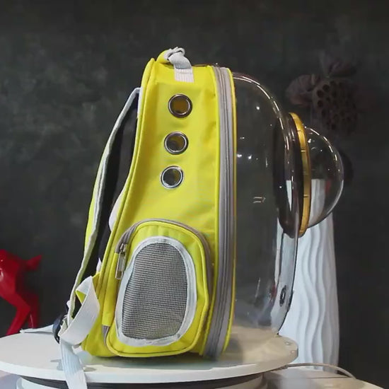 Cat Carrier Bag Travel Breathable Transparent 8 Color Space Capsule Backpack