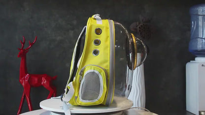Cat Carrier Bag Travel Breathable Transparent 8 Color Space Capsule Backpack