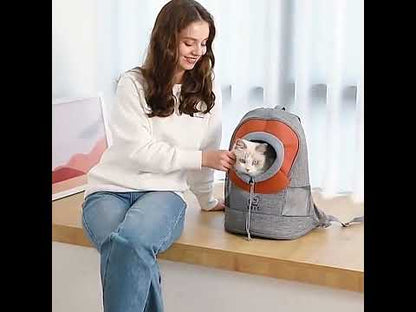 Cat Carrier Front Pack Transport Bag Travel Backpack