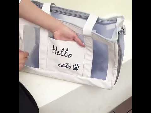 Cat Carrier Bag Portable Breathable Large Capacity Tote 2 Color Pet Handbag